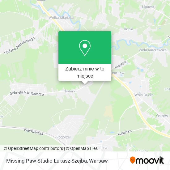 Mapa Missing Paw Studio Łukasz Szejba