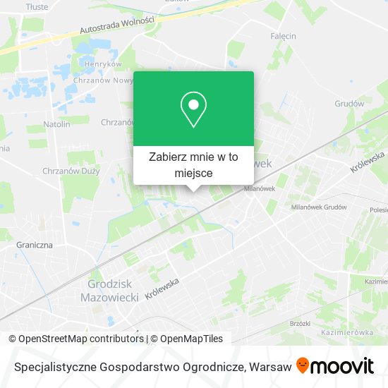 Mapa Specjalistyczne Gospodarstwo Ogrodnicze