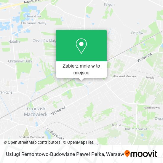 Mapa Usługi Remontowo-Budowlane Paweł Pełka