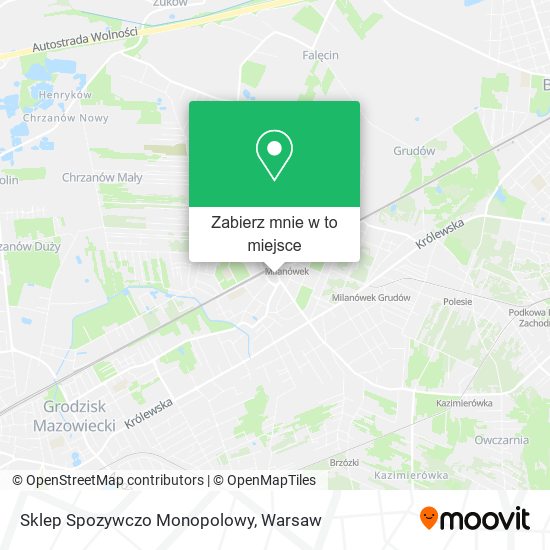 Mapa Sklep Spozywczo Monopolowy