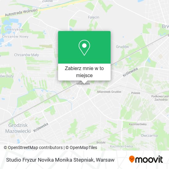 Mapa Studio Fryzur Novika Monika Stepniak