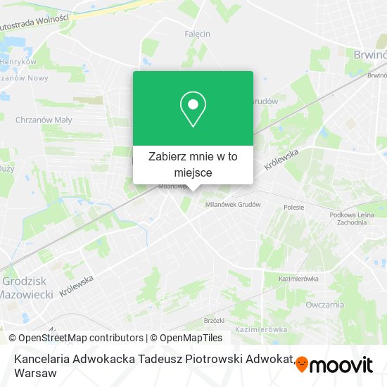 Mapa Kancelaria Adwokacka Tadeusz Piotrowski Adwokat