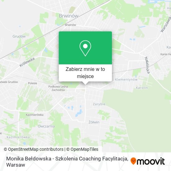 Mapa Monika Bełdowska - Szkolenia Coaching Facylitacja