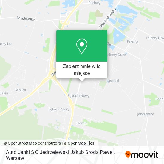 Mapa Auto Janki S C Jedrzejewski Jakub Sroda Pawel