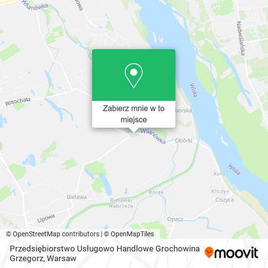 Mapa Przedsiębiorstwo Usługowo Handlowe Grochowina Grzegorz