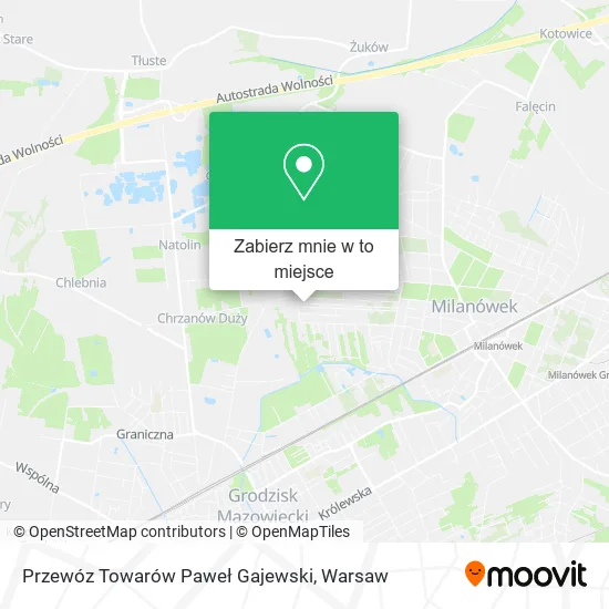 Mapa Przewóz Towarów Paweł Gajewski