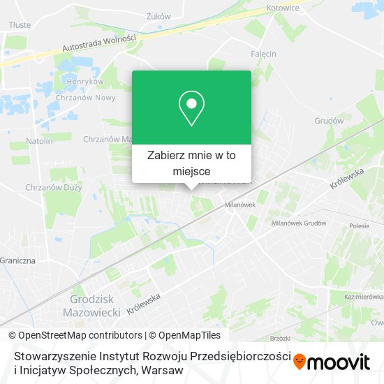 Mapa Stowarzyszenie Instytut Rozwoju Przedsiębiorczości i Inicjatyw Społecznych