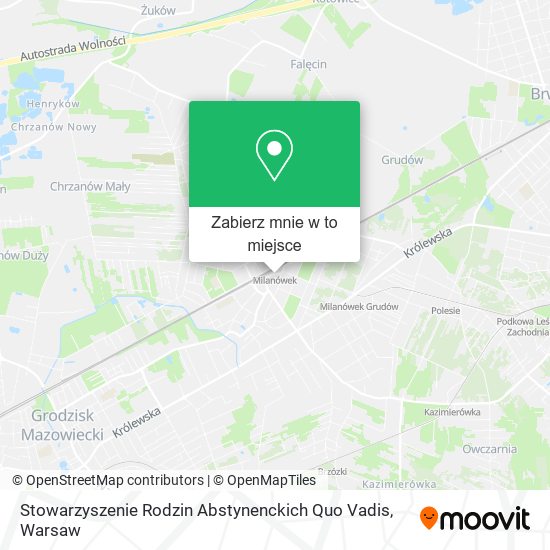 Mapa Stowarzyszenie Rodzin Abstynenckich Quo Vadis