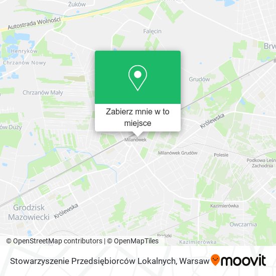 Mapa Stowarzyszenie Przedsiębiorców Lokalnych