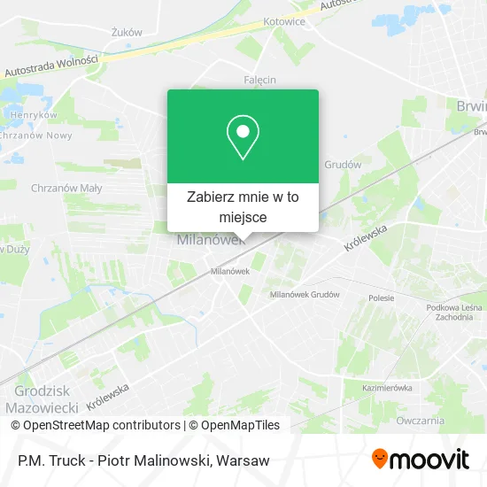 Mapa P.M. Truck - Piotr Malinowski