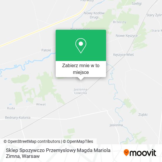 Mapa Sklep Spozywczo Przemyslowy Magda Mariola Zimna