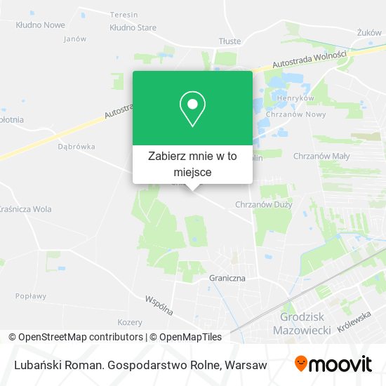 Mapa Lubański Roman. Gospodarstwo Rolne