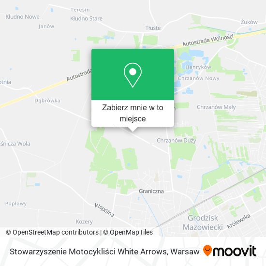 Mapa Stowarzyszenie Motocykliści White Arrows