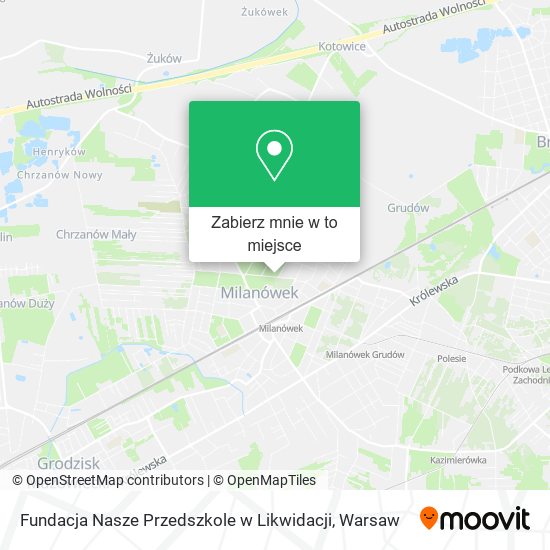 Mapa Fundacja Nasze Przedszkole w Likwidacji