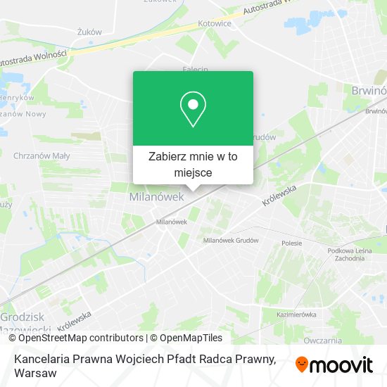 Mapa Kancelaria Prawna Wojciech Pfadt Radca Prawny