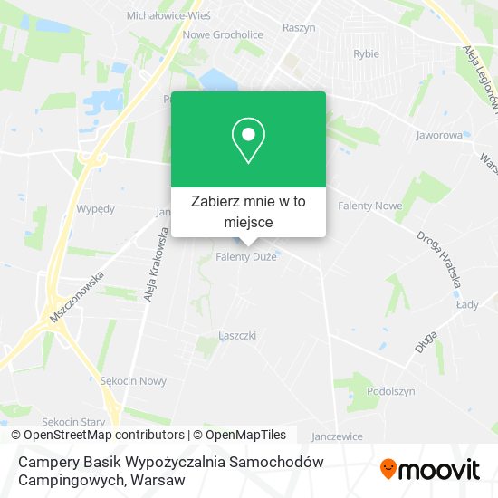 Mapa Campery Basik Wypożyczalnia Samochodów Campingowych