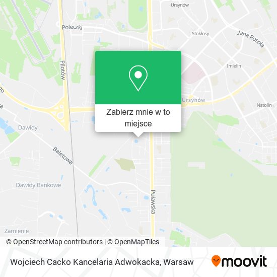 Mapa Wojciech Cacko Kancelaria Adwokacka