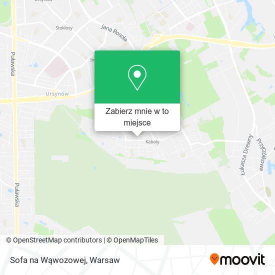 Mapa Sofa na Wąwozowej