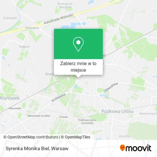 Mapa Syrenka Monika Biel