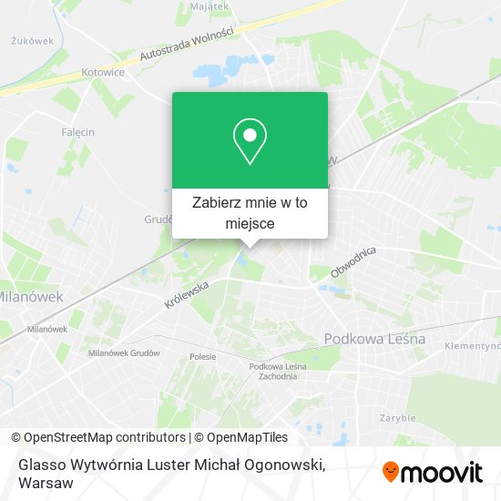 Mapa Glasso Wytwórnia Luster Michał Ogonowski