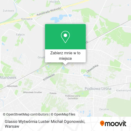 Mapa Glasso Wytwórnia Luster Michał Ogonowski