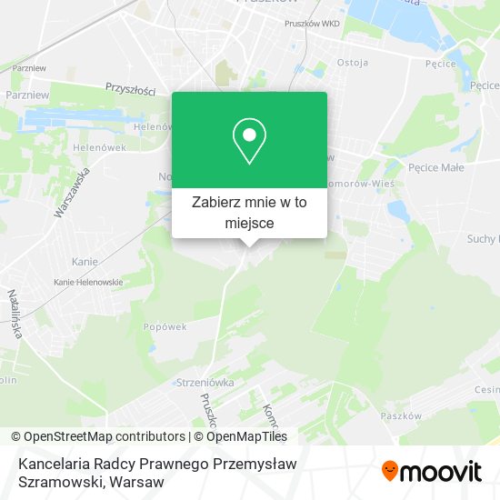 Mapa Kancelaria Radcy Prawnego Przemysław Szramowski