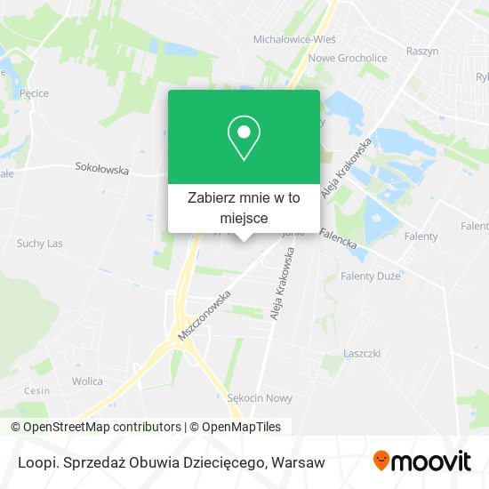 Mapa Loopi. Sprzedaż Obuwia Dziecięcego