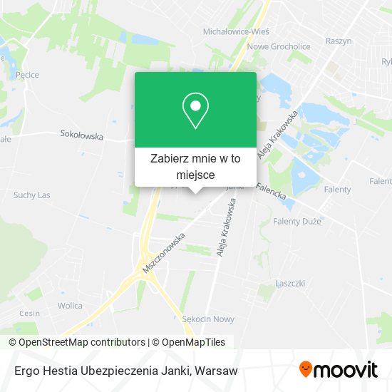 Mapa Ergo Hestia Ubezpieczenia Janki