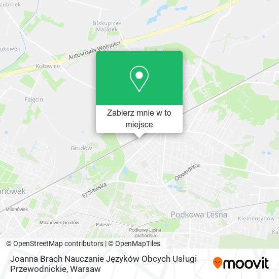 Mapa Joanna Brach Nauczanie Języków Obcych Usługi Przewodnickie