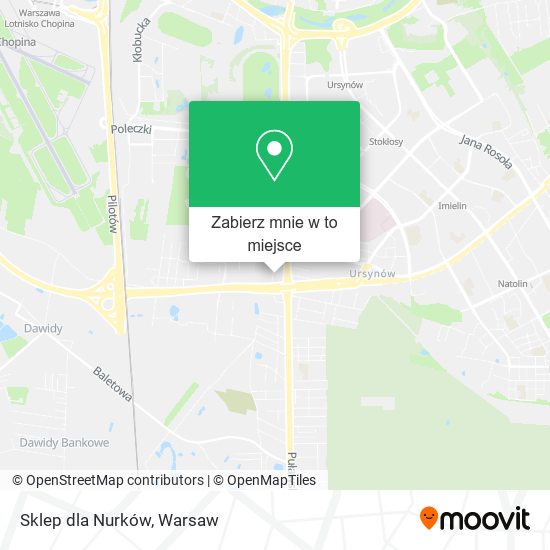 Mapa Sklep dla Nurków