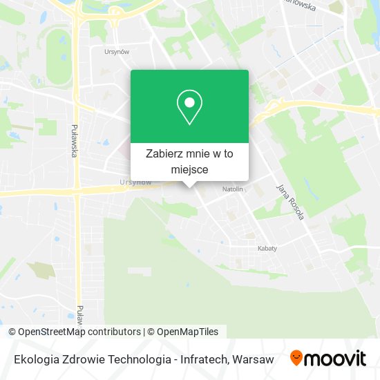 Mapa Ekologia Zdrowie Technologia - Infratech