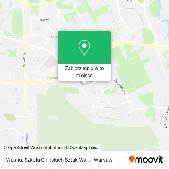 Mapa Wushu. Szkoła Chińskich Sztuk Walki