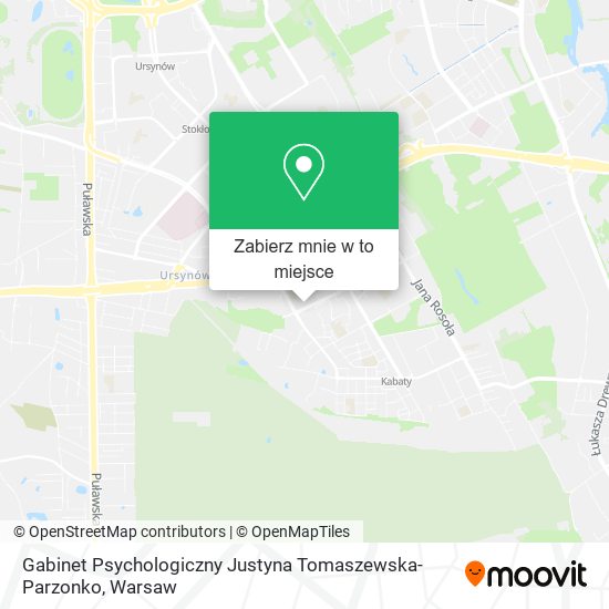 Mapa Gabinet Psychologiczny Justyna Tomaszewska-Parzonko