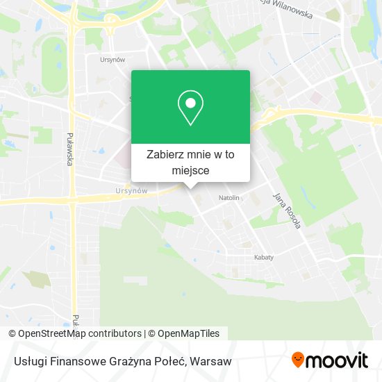 Mapa Usługi Finansowe Grażyna Połeć