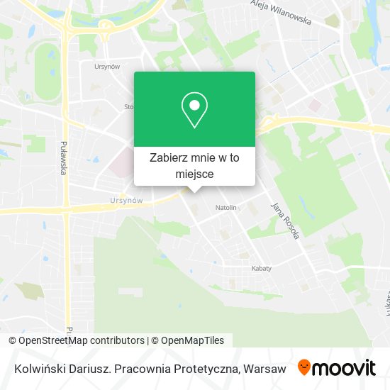 Mapa Kolwiński Dariusz. Pracownia Protetyczna