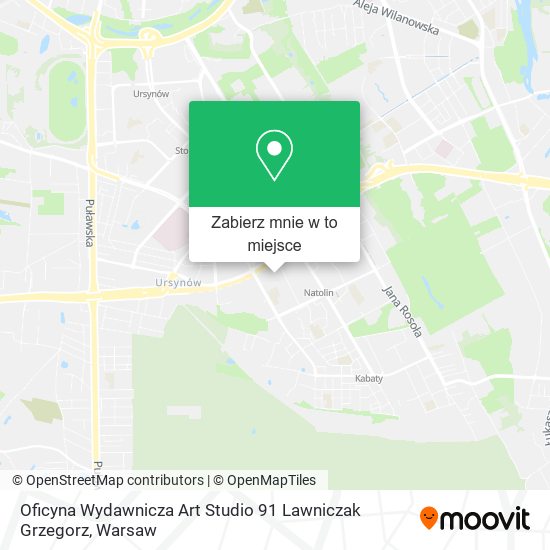 Mapa Oficyna Wydawnicza Art Studio 91 Lawniczak Grzegorz