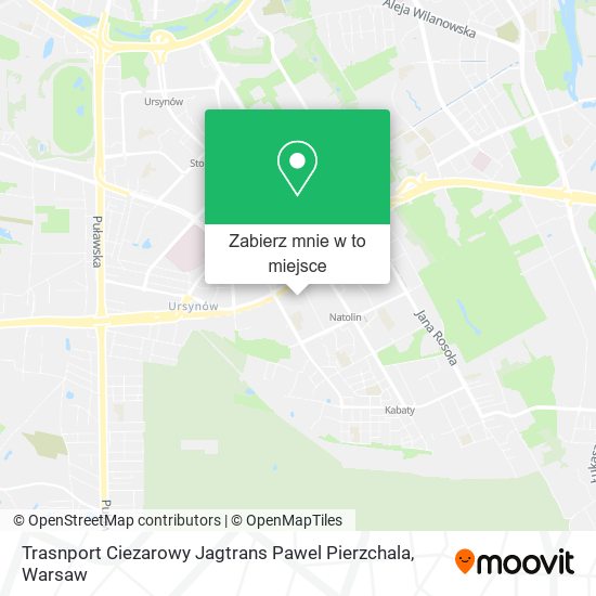 Mapa Trasnport Ciezarowy Jagtrans Pawel Pierzchala