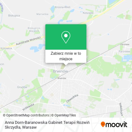 Mapa Anna Dorn-Baranowska Gabinet Terapii Rozwiń Skrzydła