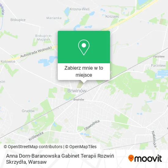 Mapa Anna Dorn-Baranowska Gabinet Terapii Rozwiń Skrzydła