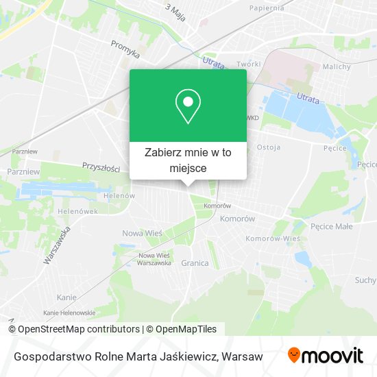 Mapa Gospodarstwo Rolne Marta Jaśkiewicz