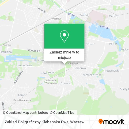 Mapa Zakład Poligraficzny Klebańska Ewa