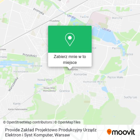 Mapa Provide Zakład Projektowo Produkcyjny Urządz Elektron i Syst Komputer