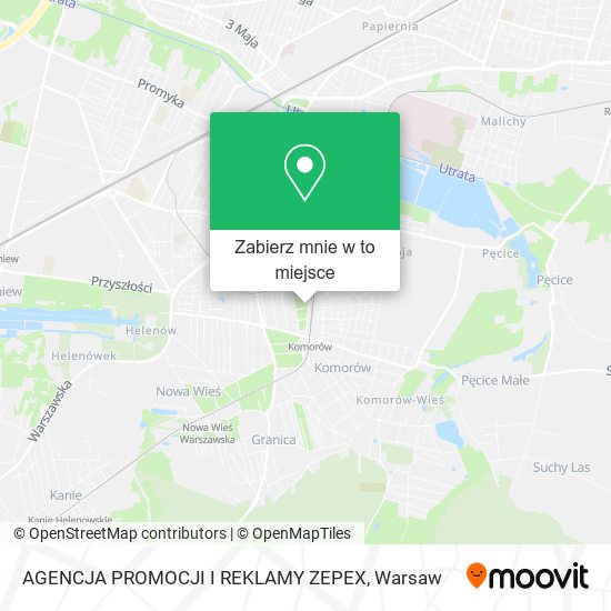 Mapa AGENCJA PROMOCJI I REKLAMY ZEPEX