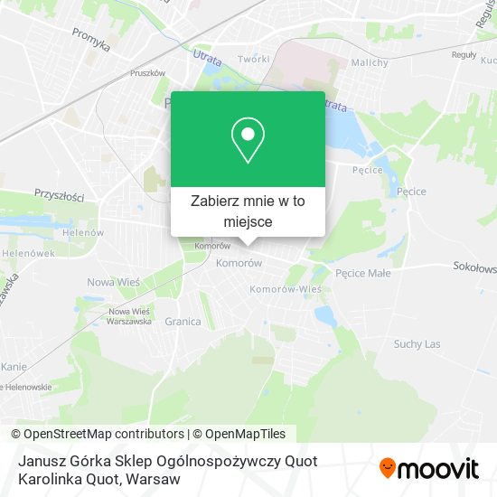 Mapa Janusz Górka Sklep Ogólnospożywczy Quot Karolinka Quot