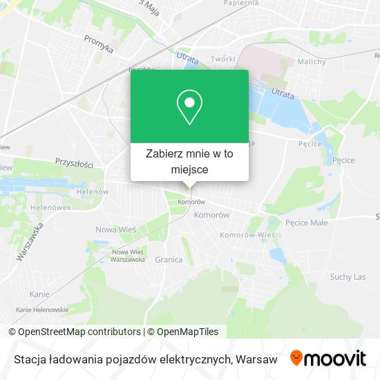 Mapa Stacja ładowania pojazdów elektrycznych