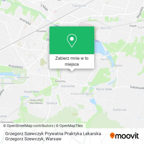 Mapa Grzegorz Szewczyk Prywatna Praktyka Lekarska Grzegorz Szewczyk