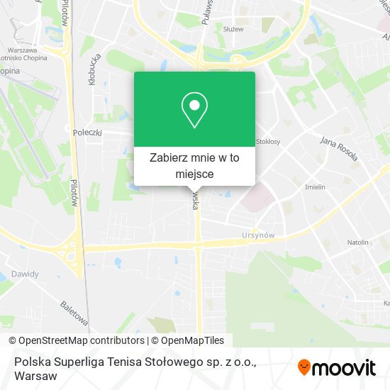 Mapa Polska Superliga Tenisa Stołowego sp. z o.o.