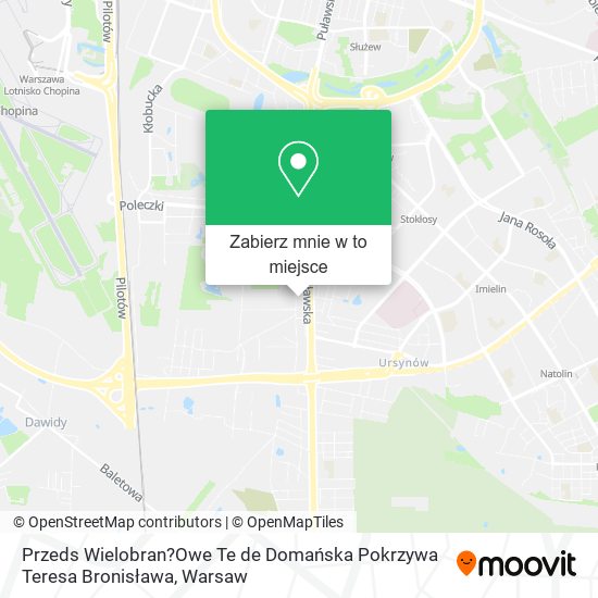 Mapa Przeds Wielobran?Owe Te de Domańska Pokrzywa Teresa Bronisława