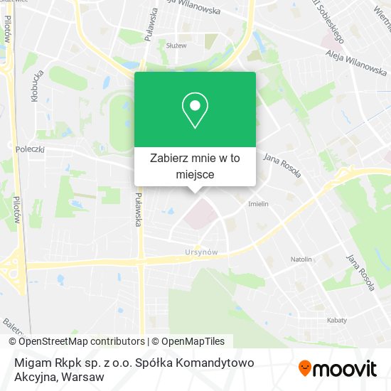 Mapa Migam Rkpk sp. z o.o. Spółka Komandytowo Akcyjna