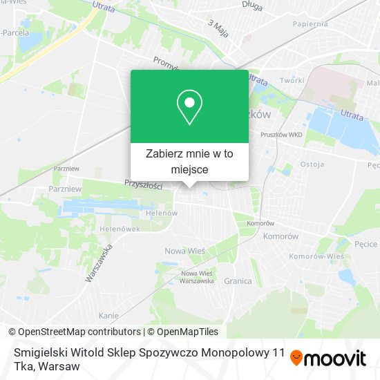 Mapa Smigielski Witold Sklep Spozywczo Monopolowy 11 Tka